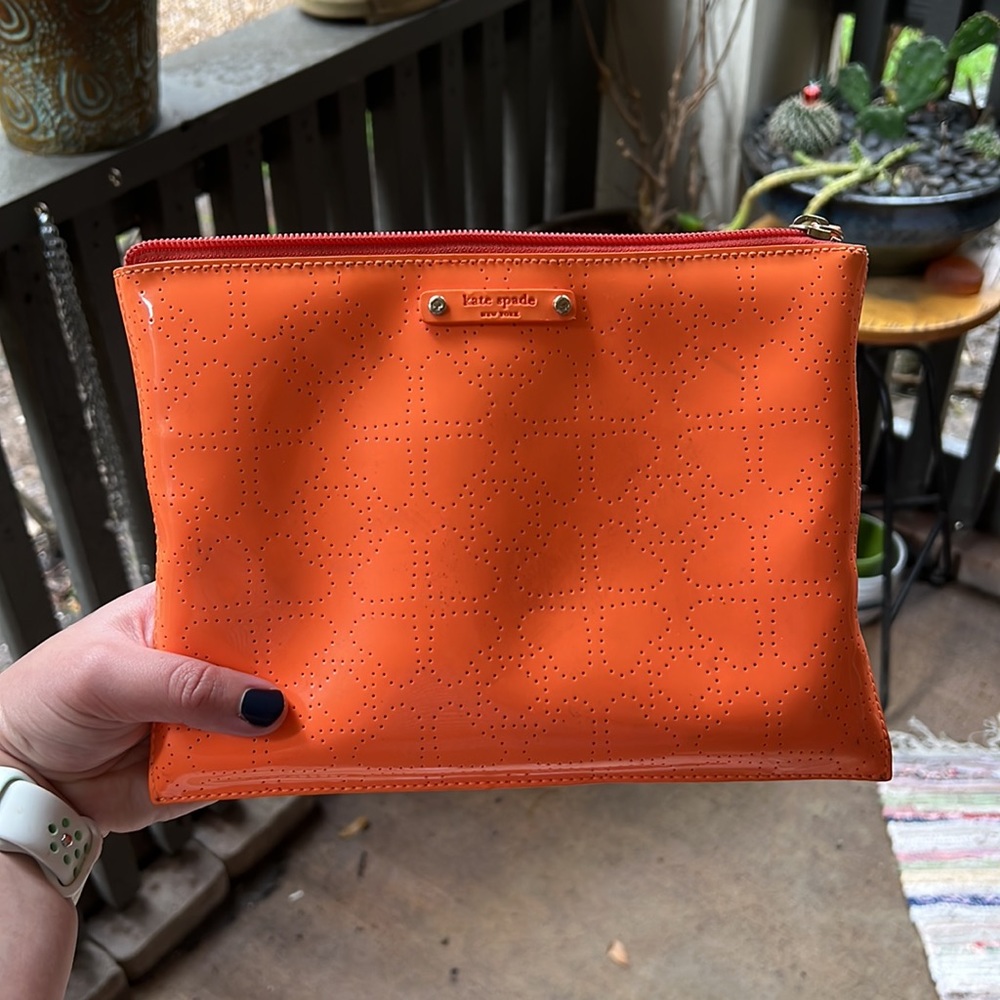 Orange Hearts Kate Spade Pouch 🍊♠️
